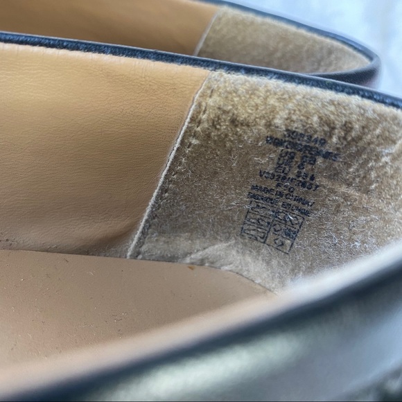 Lands End Black Faux Suede Black Bow Tie Flats - Picture 6 of 13